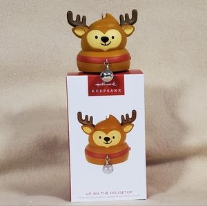 Hallmark keepsake Ornament up on the Housetop Reindeer Poop Emoji Ornament
